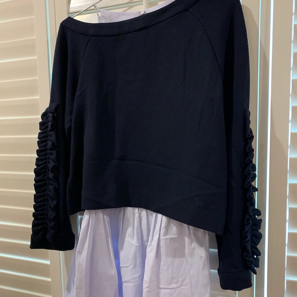 Zara Poplin Dress with Ruffled Sleeves NWOT - Picture 12 of 12